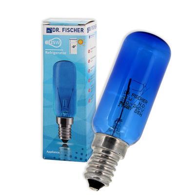 Лампочка для холодильника E14 25W 2700К дневного света Bosch 612235 СИНЯЯ