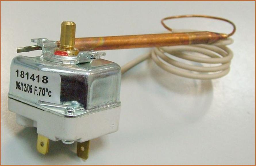 Термостат капиллярный тип TBR регулируемый 06м|20А|до 70 С (длина ручки - H10 мм)  Thermowatt