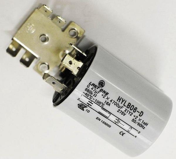Сетевой помехоподавляющий фильтр на ножке ( Mtrloni - 064559 ) 0.47MF