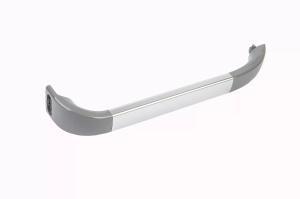 Ручка для двери холодильника Bosch (серая с серебристой вставкой, без заглушки (арт. 00418140)) с 673053