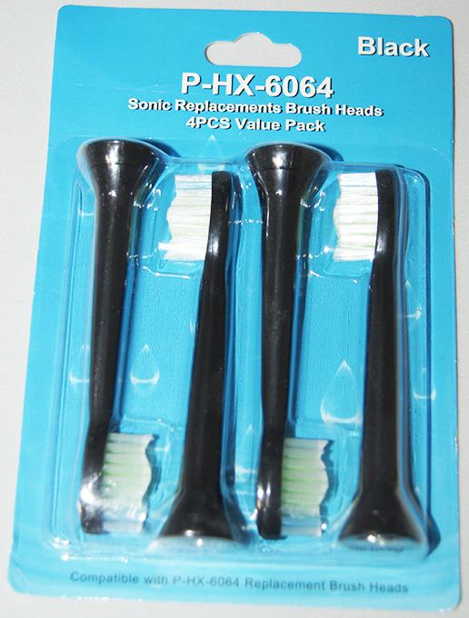 Насадки на зубные щетки Philips sonicare flexcare черные 4шт.|уп